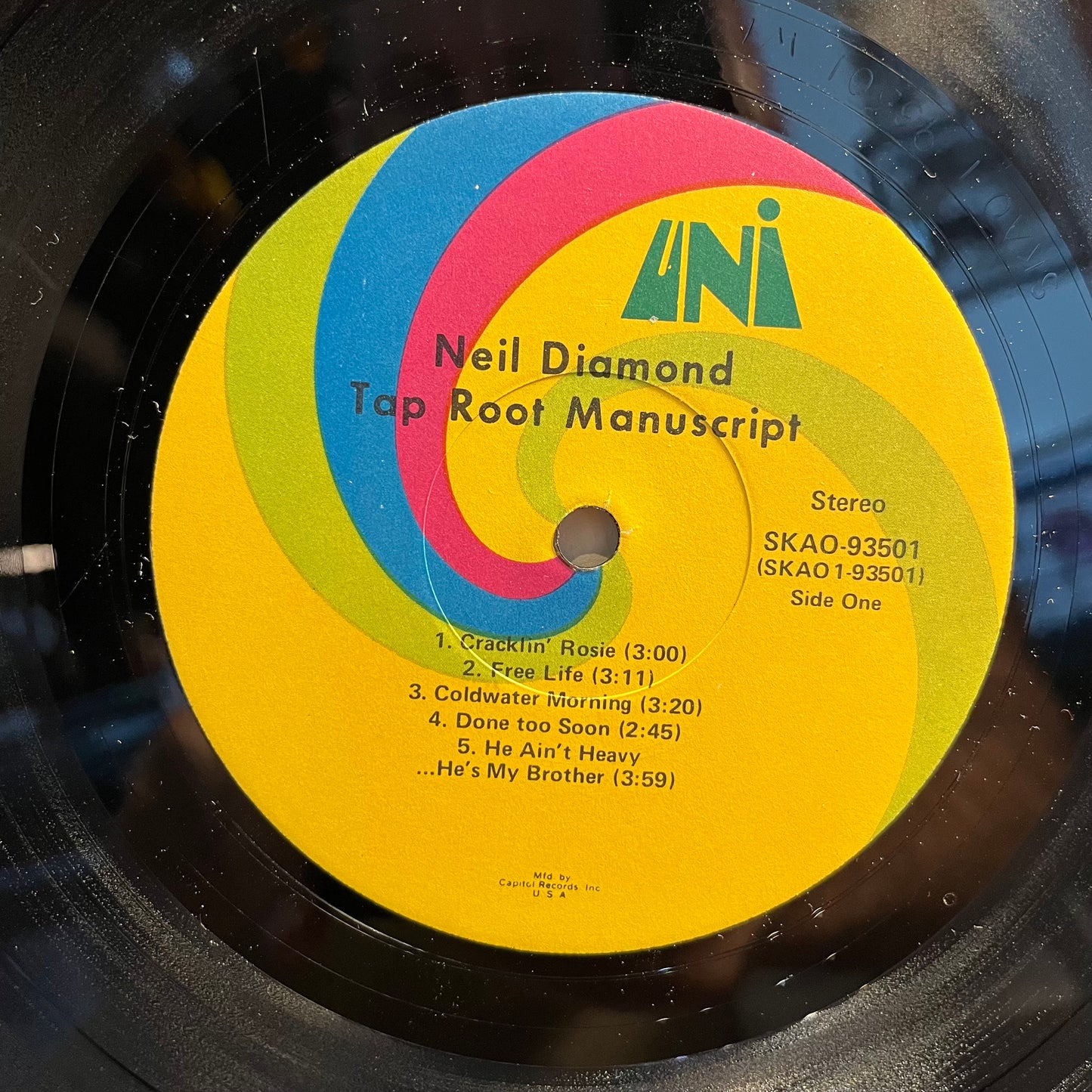 Neil Diamond Tap Root Manuscript *JACKSONVILLE* LP Excellent (EX) Near Mint (NM or M-)