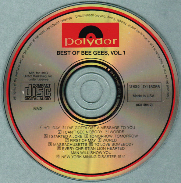 Best Of Bee Gees (CD) | Excellent (EX) Near Mint (NM) - POP / USED *EXCELLENT*