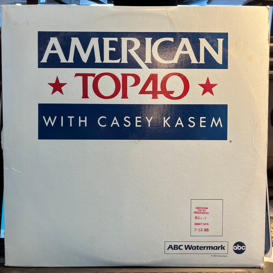 Casey Kasem American Top 40 / 863-2 / 7/12/86 4xLP Excellent (EX) Excellent (EX)