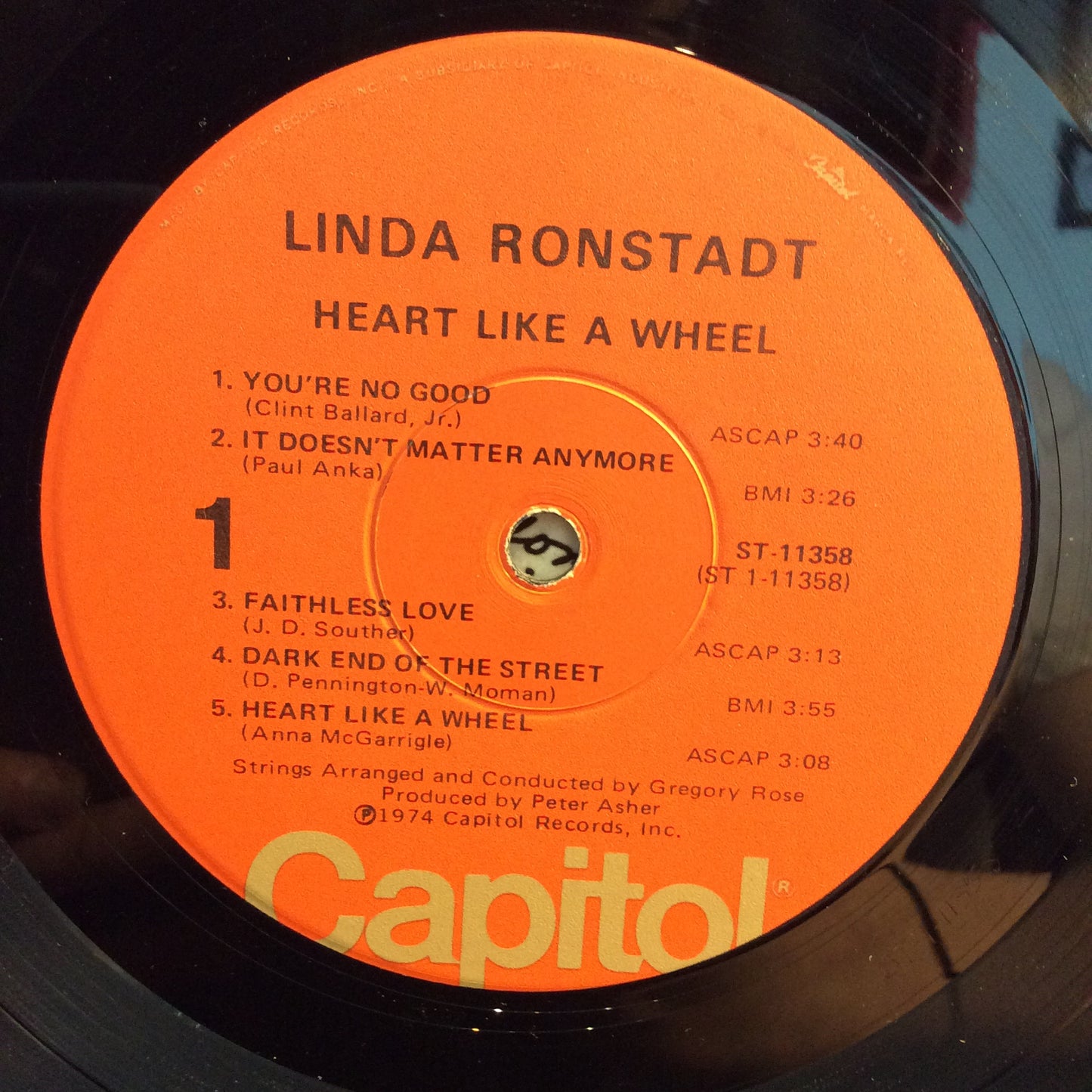 Heart Like A Wheel (VINYL) | Excellent (EX) Very Good Plus Plus (VG++) - POP / USED *EXCELLENT*