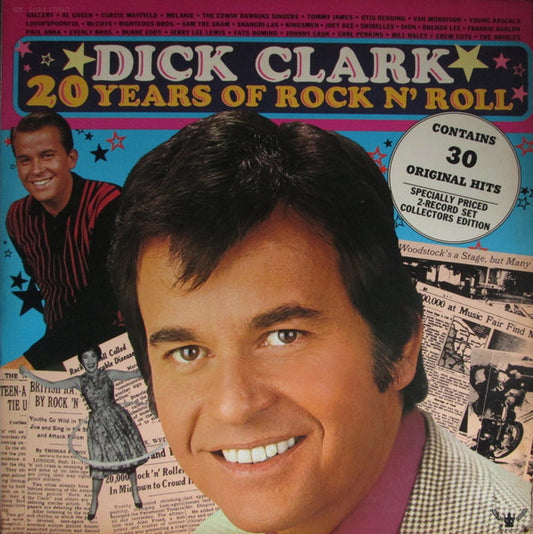 Dick Clark (2) 20 Years Of Rock N' Roll 2xLP Excellent (EX) Excellent (EX)