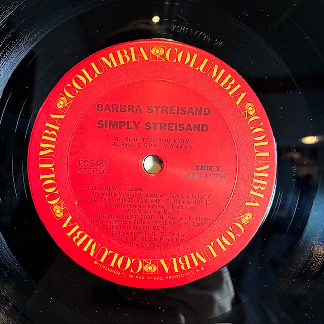 Simply Streisand (VINYL) | Excellent (EX) Excellent (EX) - POP / USED *EXCELLENT*