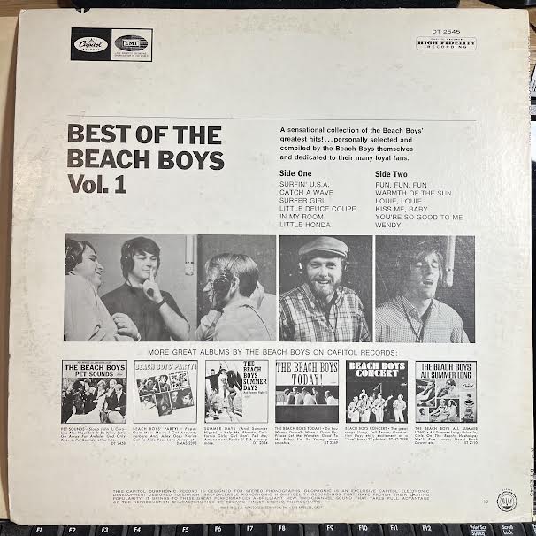 Best Of The Beach Boys - Vol. 1 (VINYL) | Excellent (EX) Excellent (EX) - POP / USED *EXCELLENT*