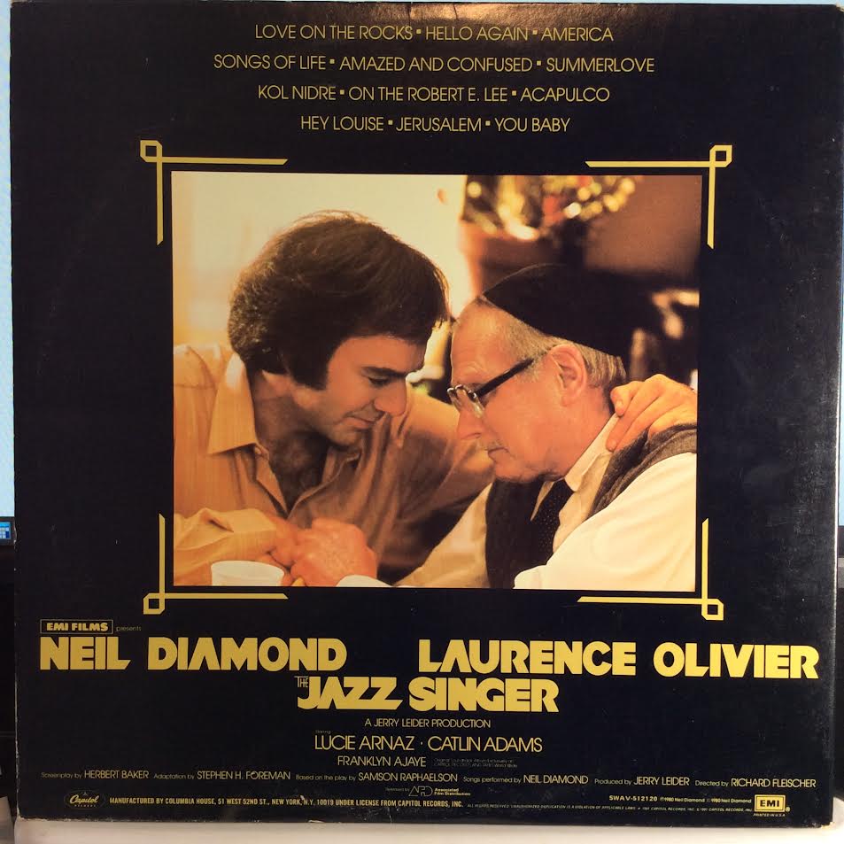 The Jazz Singer (Original Songs From The Motion Picture) (VINYL) | Near Mint- (NM-) Excellent (EX) - POP / USED *NEAR MINT-*