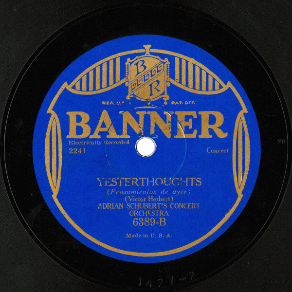 Pagan Love Song / Yesterthoughts (10" 78RPM RECORD) | Near Mint (NM) Very Good Plus (VG+) - POP / USED *NEAR MINT*