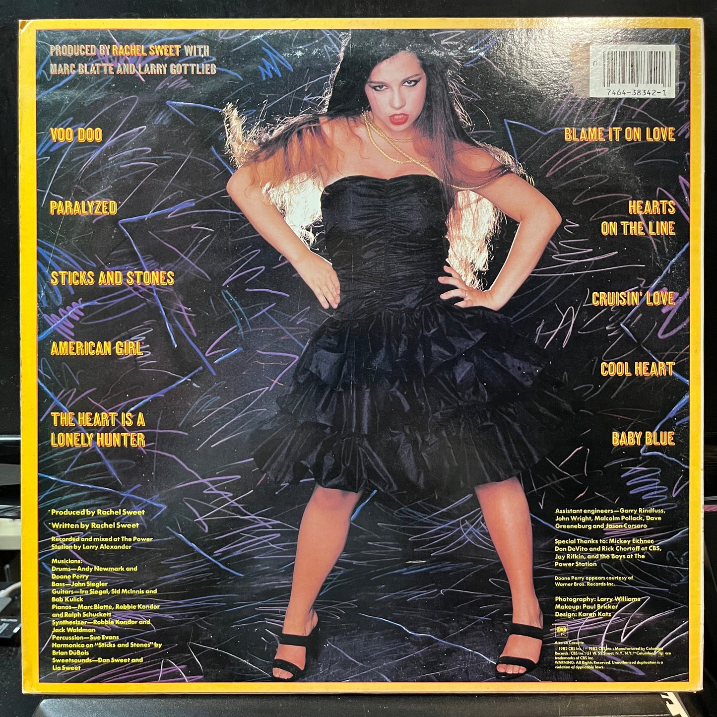 Rachel Sweet - Blame It On Love (VINYL LP COLUMBIA FC-38342 1982) | USED Near Mint (NM or M-) Near Mint- (NM-) - POP / USED *NEAR MINT*