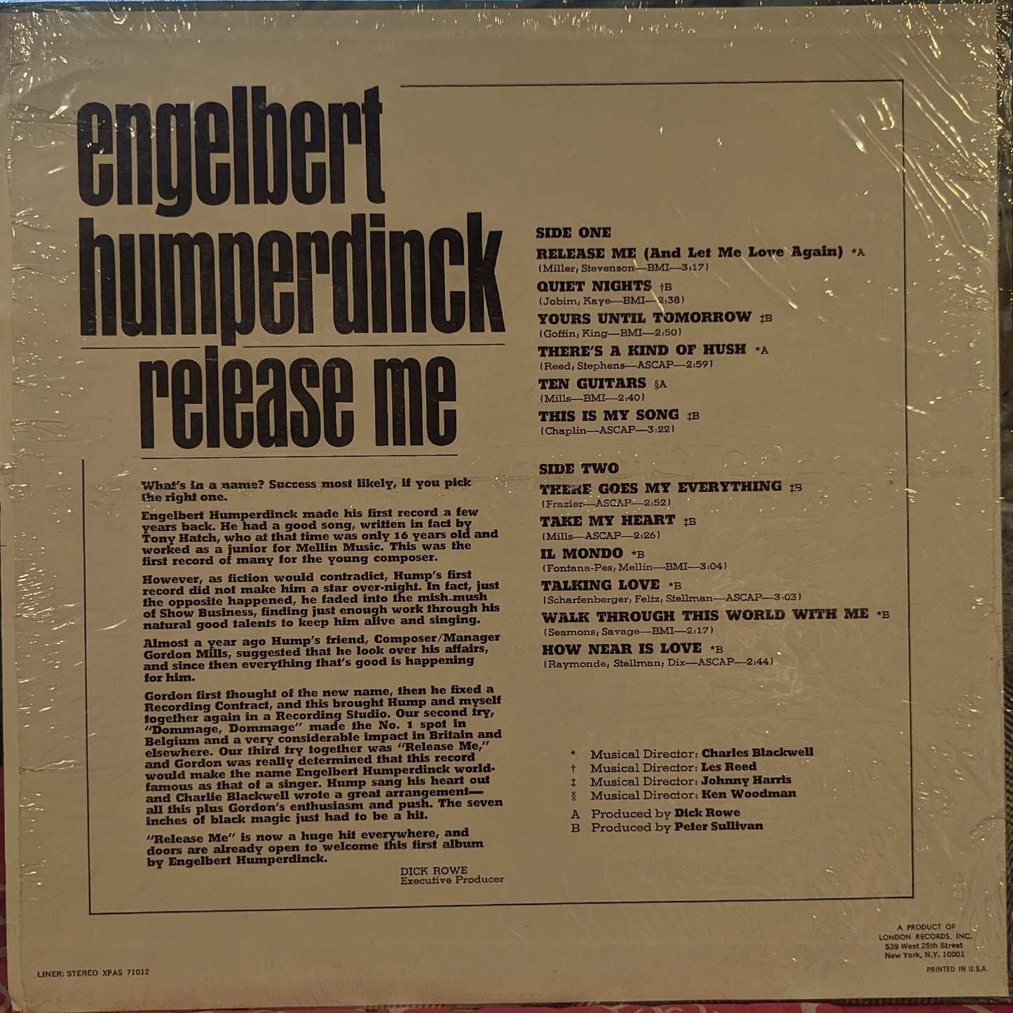 Release Me | Near Mint (NM) Near Mint (NM)