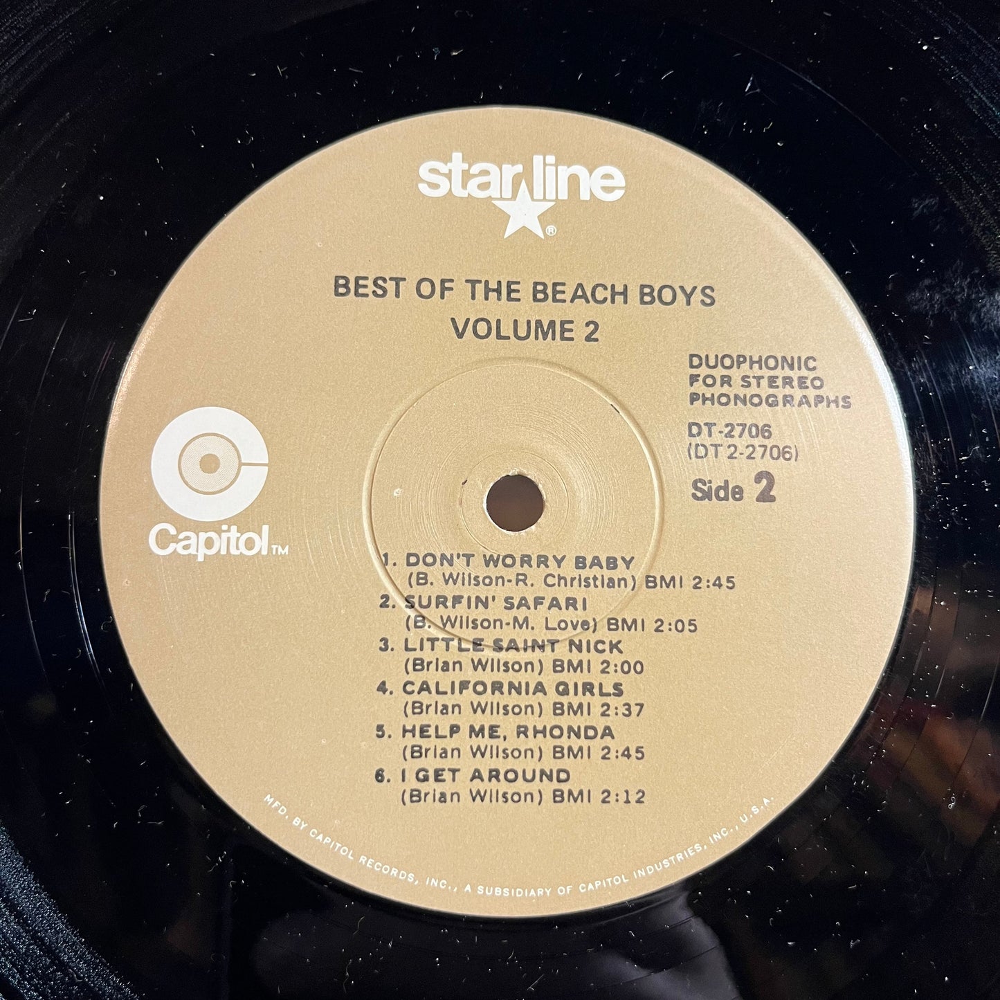 Best Of The Beach Boys, Vol. 2 (LP) | Near Mint (NM) Excellent (EX) - POP / USED *NEAR MINT*