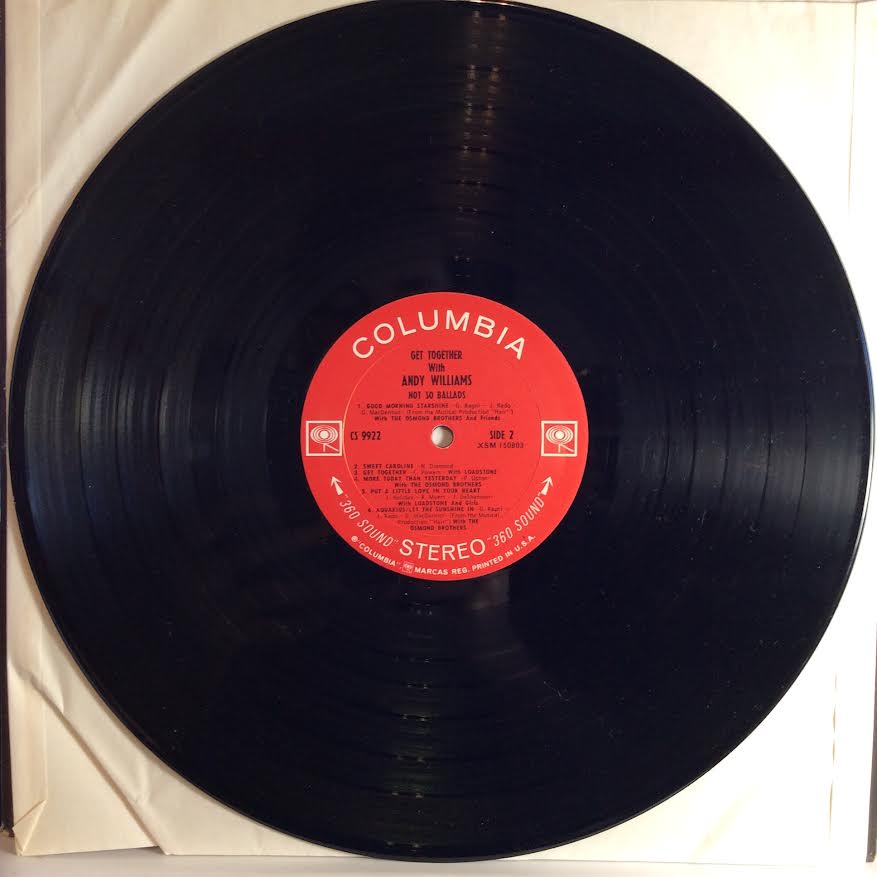 Get Together With Andy Williams (VINYL) | Near Mint (NM) Near Mint (NM) - POP / USED *NEAR MINT*