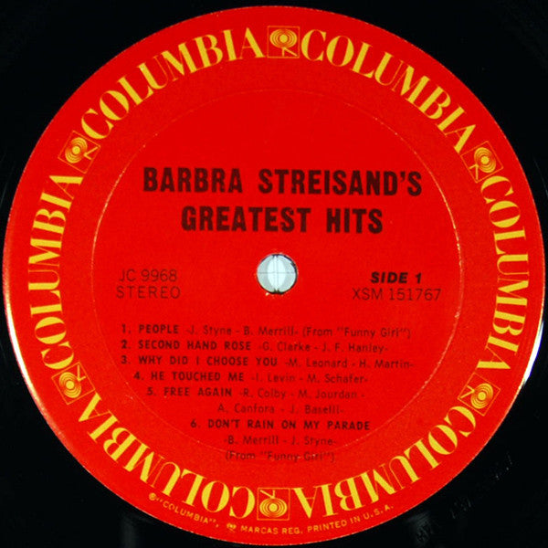Barbra Streisand's Greatest Hits | Near Mint (NM) Near Mint (NM)