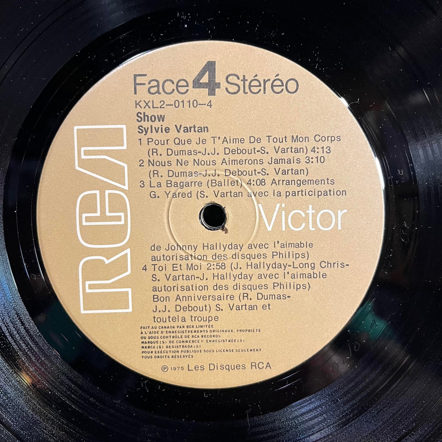 Show Sylvie Vartan *CANADA* | Near Mint (NM) Very Good Plus (VG+)