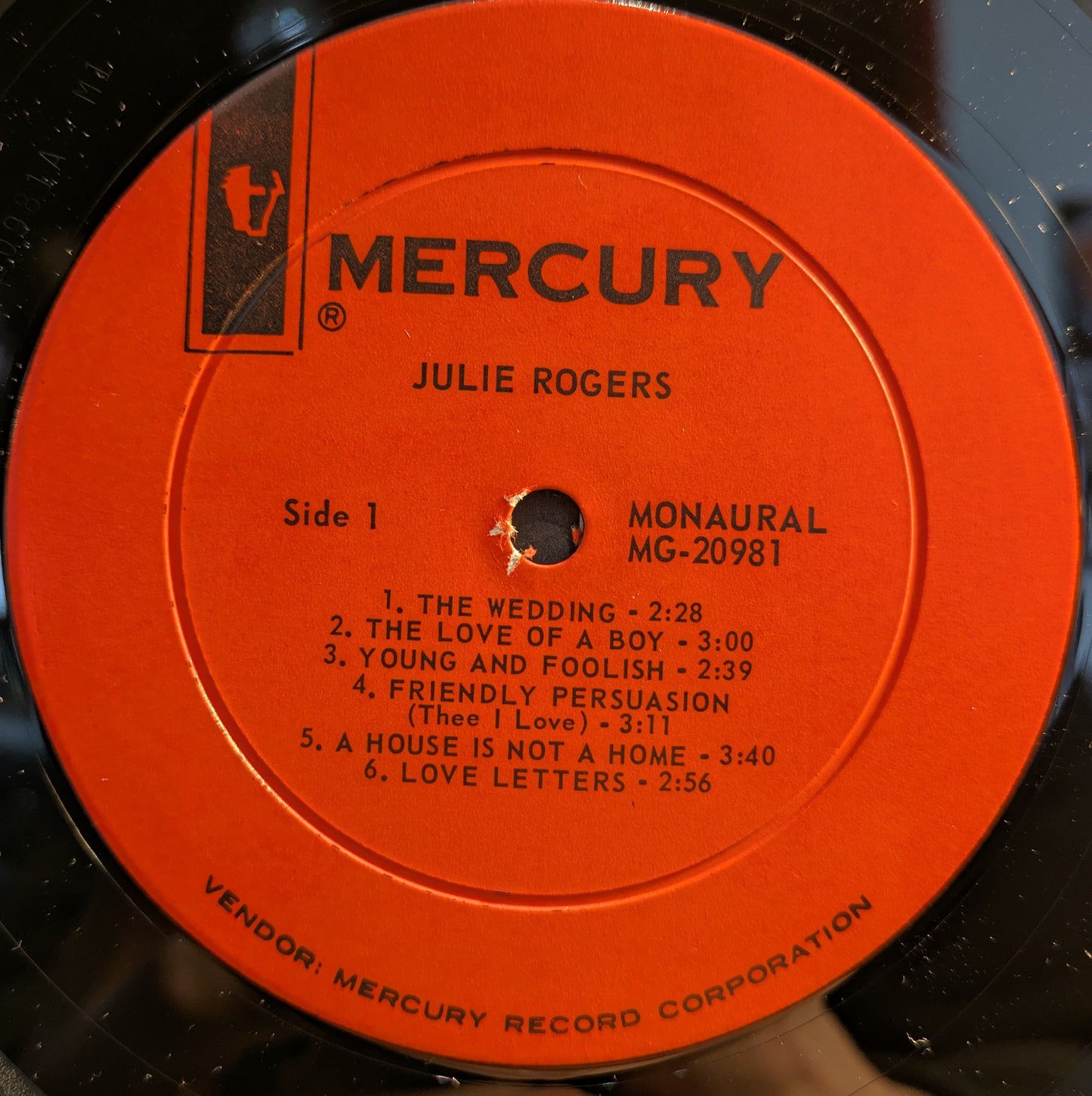 Julie Rogers (VINYL) | Near Mint (NM) Near Mint (NM) - POP / USED *NEAR MINT*