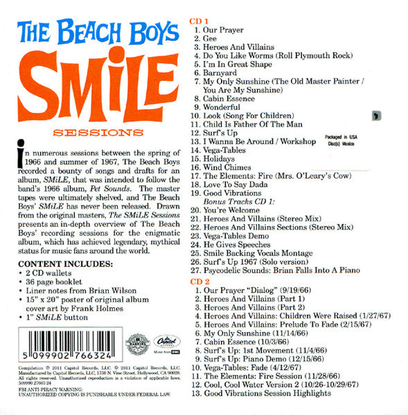 Smile Sessions (2XCD BOX) | Near Mint (NM) Near Mint (NM) - POP / USED *NEAR MINT*