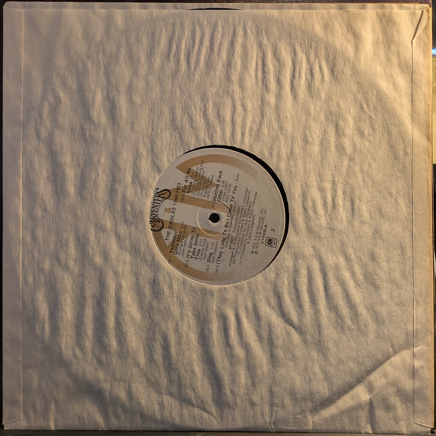 The Singles 1969-1973 (VINYL) | Near Mint (NM) Excellent (EX) - POP / USED *NEAR MINT*