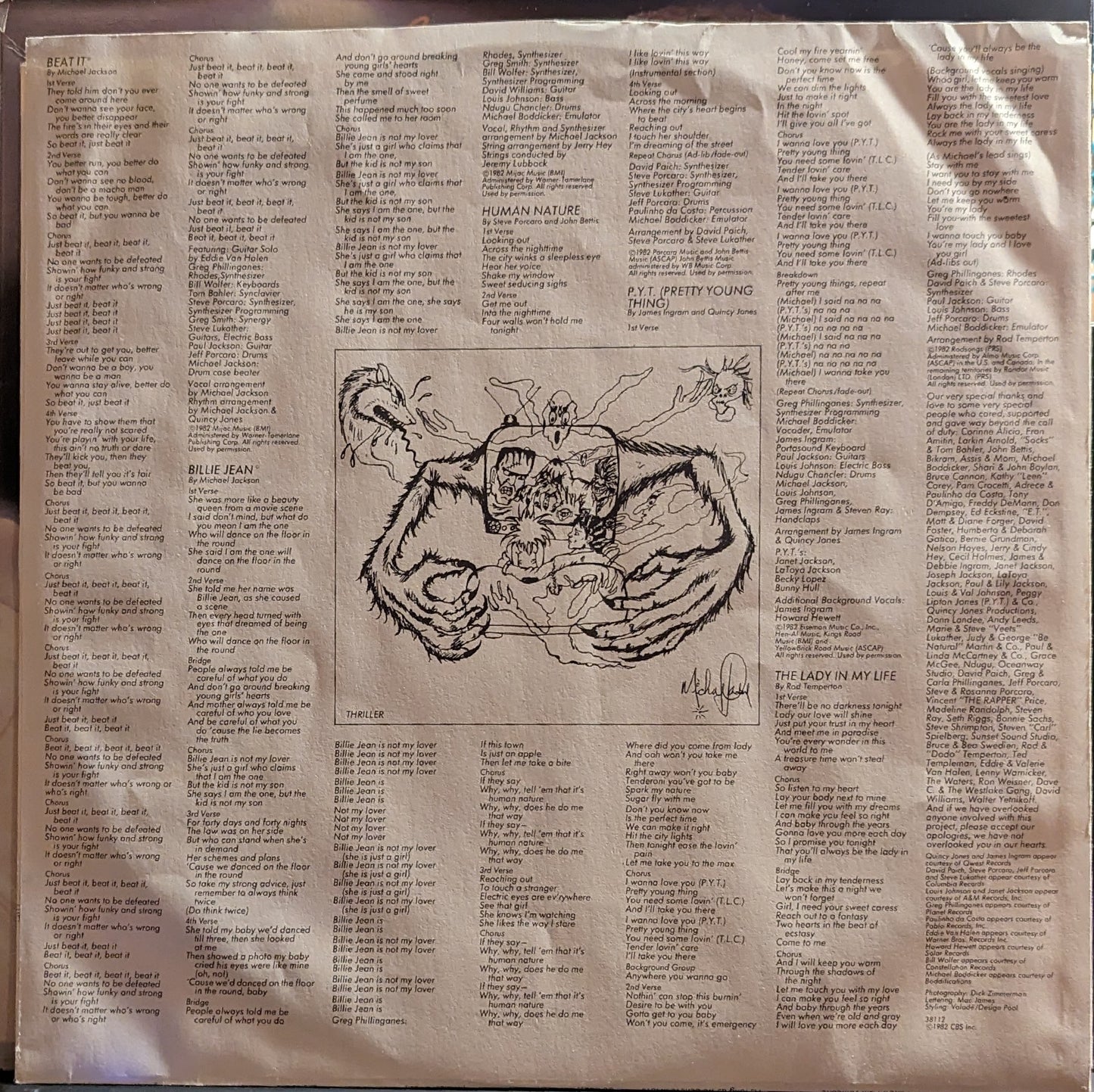 Thriller *1982 ORIGINAL* | Near Mint (NM) Excellent (EX)