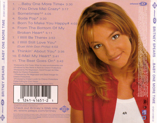 ...Baby One More Time (CD) | Near Mint (NM) Near Mint (NM) - POP / USED *NEAR MINT*