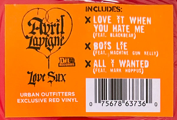 Love Sux (URBAN OUTFITTERS RED VINYL) | Near Mint (NM or M-) Near Mint (NM or M-) - POP / USED *NEAR MINT*