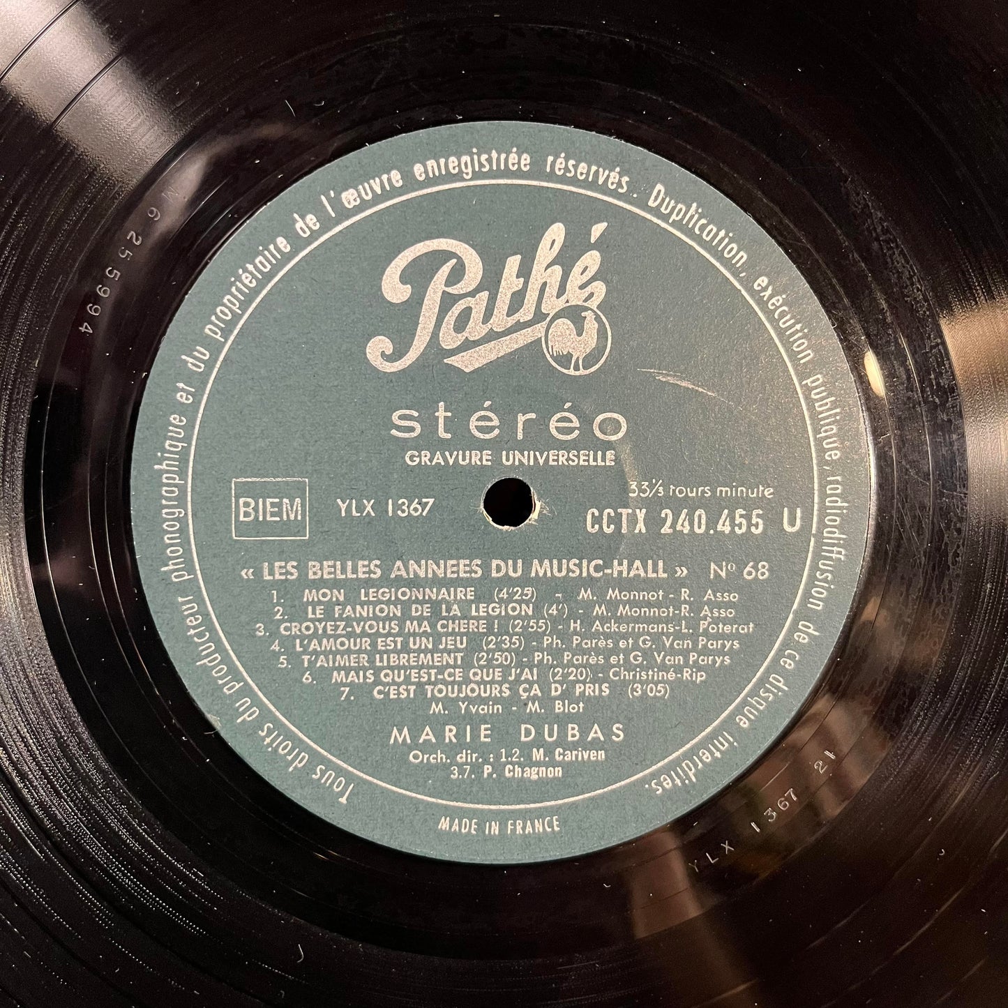 Les Belles Années Du Music-Hall N° 68 *FRANCE* | Near Mint (NM) Near Mint (NM) - WORLD / USED *NEAR MINT*