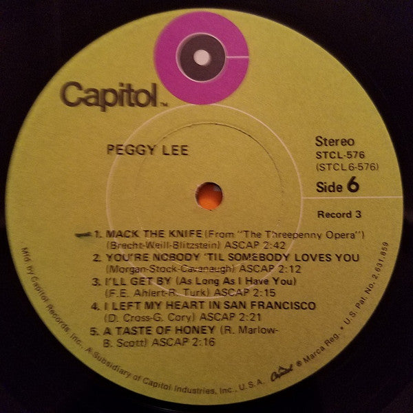 Peggy Lee *BOX* | Near Mint (NM) Excellent (EX)