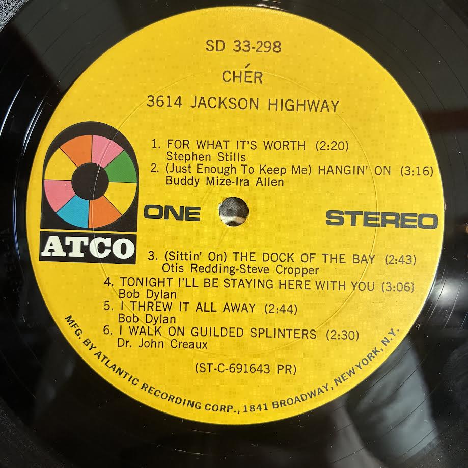 Cher - 3614 Jackson Highway (VINYL) | Very Good Plus (VG+) Very Good Plus (VG+) - POP / USED *VERY GOOD+*