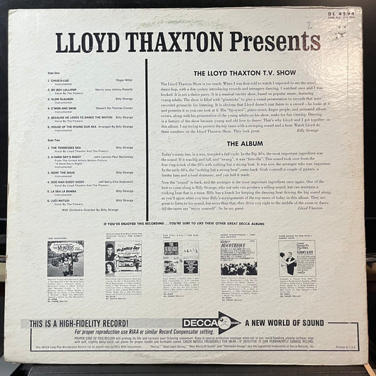 Lloyd Thaxton - Lloyd Thaxton Presents (VINYL LP) | USED Very Good Plus (VG+) Excellent (EX) - POP / USED *VERY GOOD+*