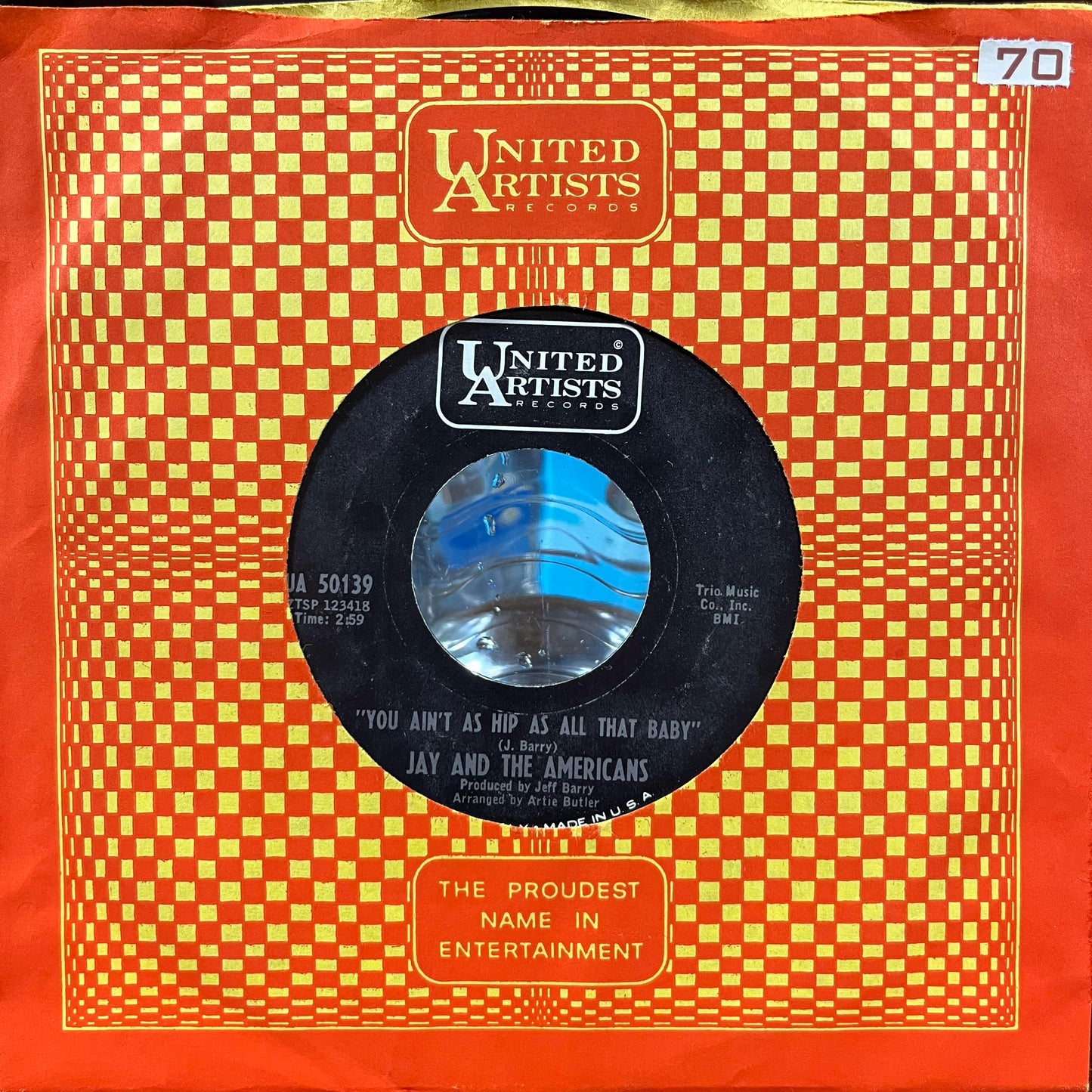 You Ain't As Hip As All That Baby (7" VINYL) | Very Good Plus (VG+) Near Mint (NM or M-) - POP / USED *VERY GOOD+*