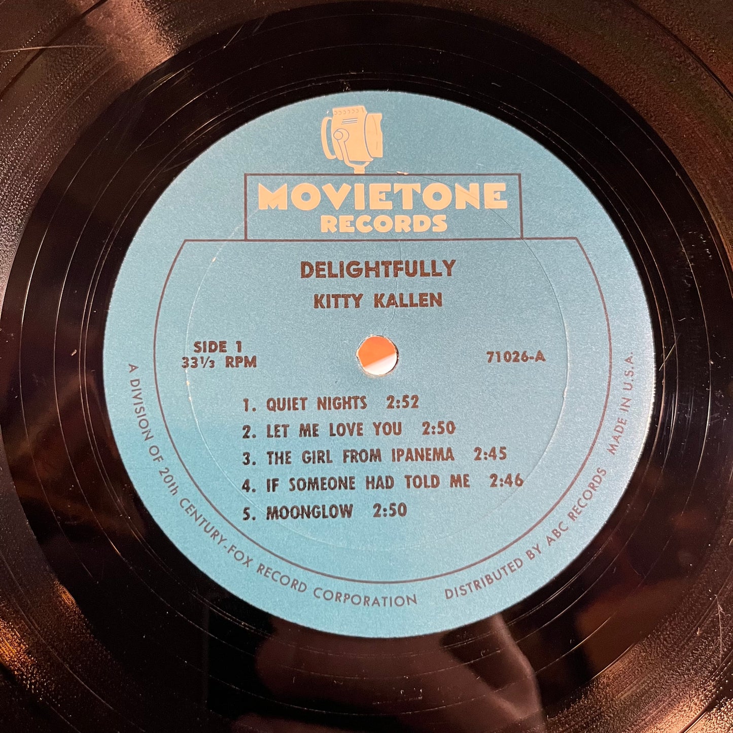 Delightfully Kitty Kallen (VINYL) | Very Good Plus (VG+) Very Good Plus Plus (VG++) - POP / USED *VERY GOOD+*
