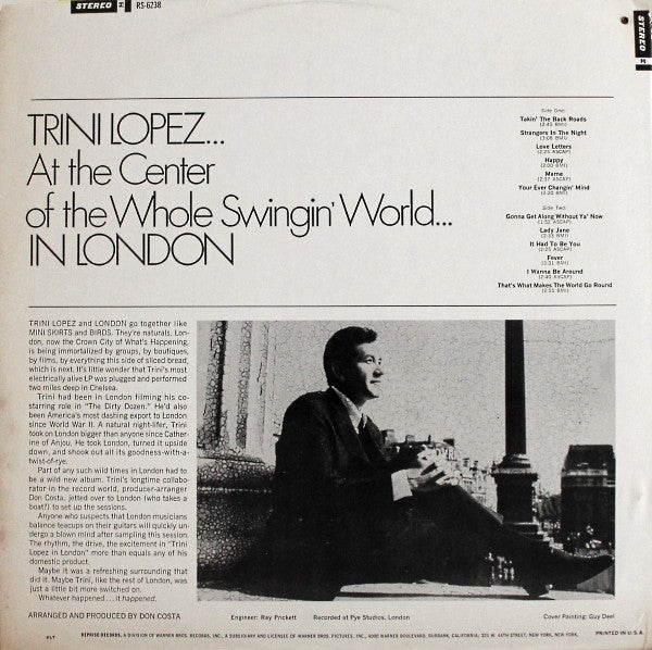 Trini Lopez In London | Very Good Plus (VG+) Very Good (VG)