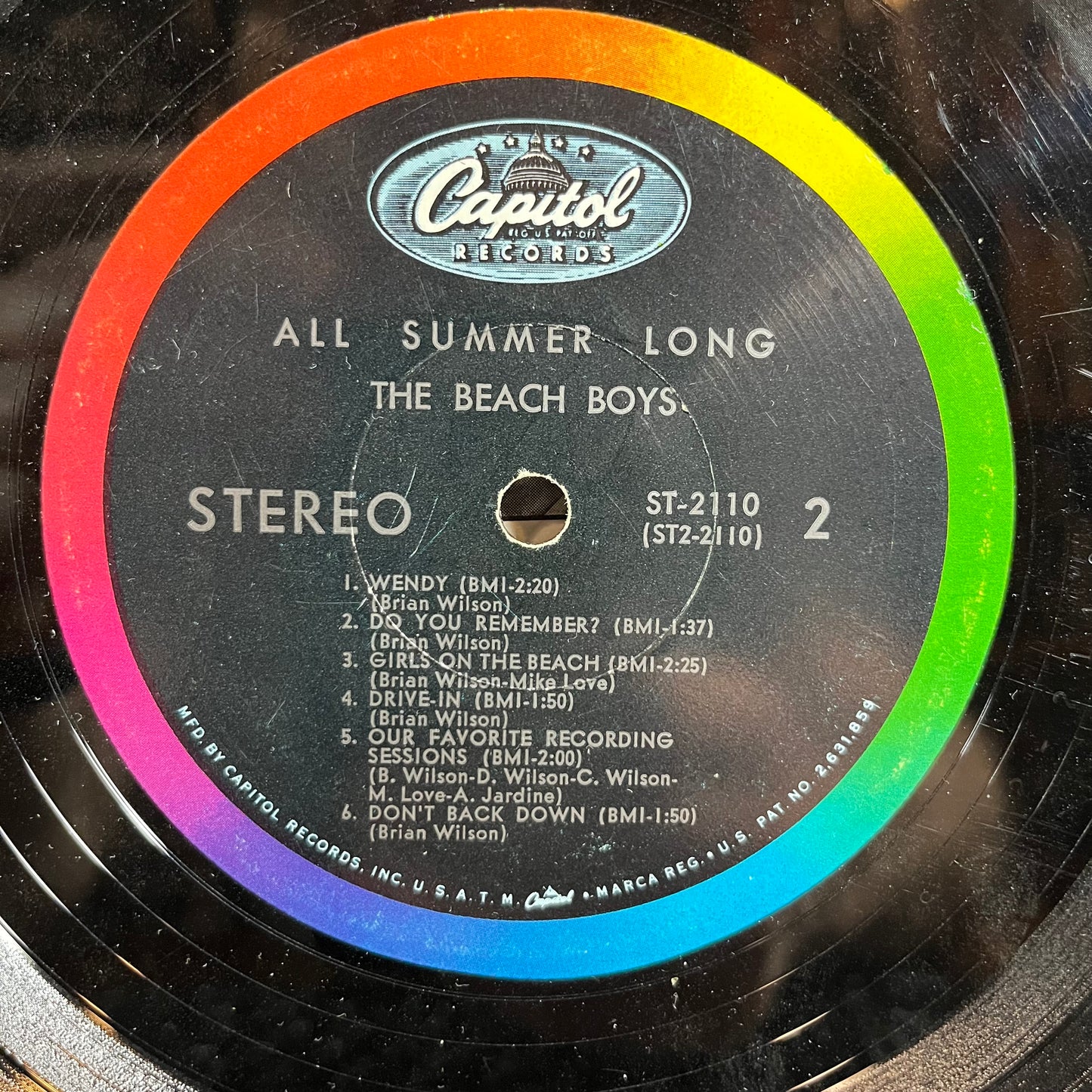 All Summer Long (VINYL) | Very Good (VG) Very Good Plus (VG+) - POP / USED *VERY GOOD*