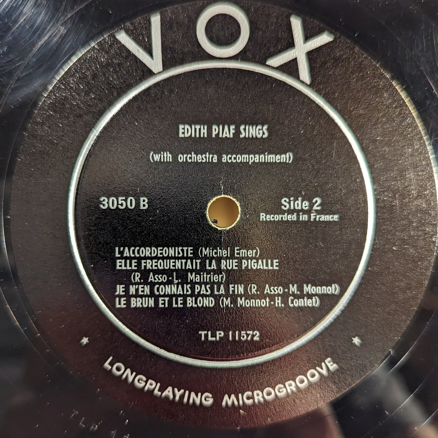 Edith Piaf Sings | Very Good (VG) Excellent (EX)