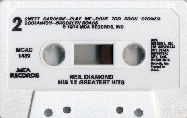 His 12 Greatest Hits (CASSETTE) | Mint (M) Mint (M) - POP *SEALED*