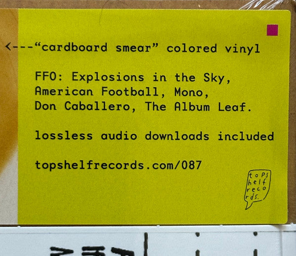 New Sentimentality (CARDBOARD SMEAR VINYL) | Mint (M) Mint (M) - POST ROCK *SEALED/COLOR*