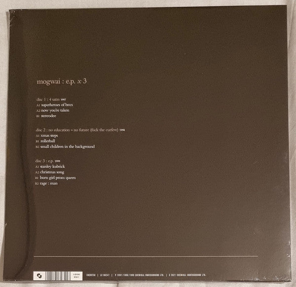 E.P. X 3 (IEX: CURACAO, CLEAR, & YELLOW VINYL) | Mint (M) Mint (M) - POST ROCK *SEALED/COLOR*