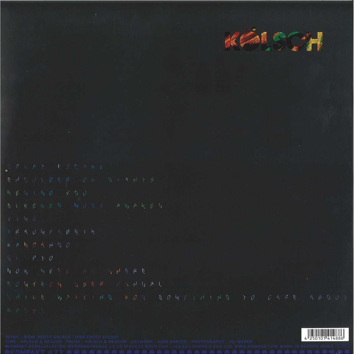 Kölsch - Now Here No Where (VINYL 2xLP Kompakt) | NEW - PROGRESSIVE *NEW*