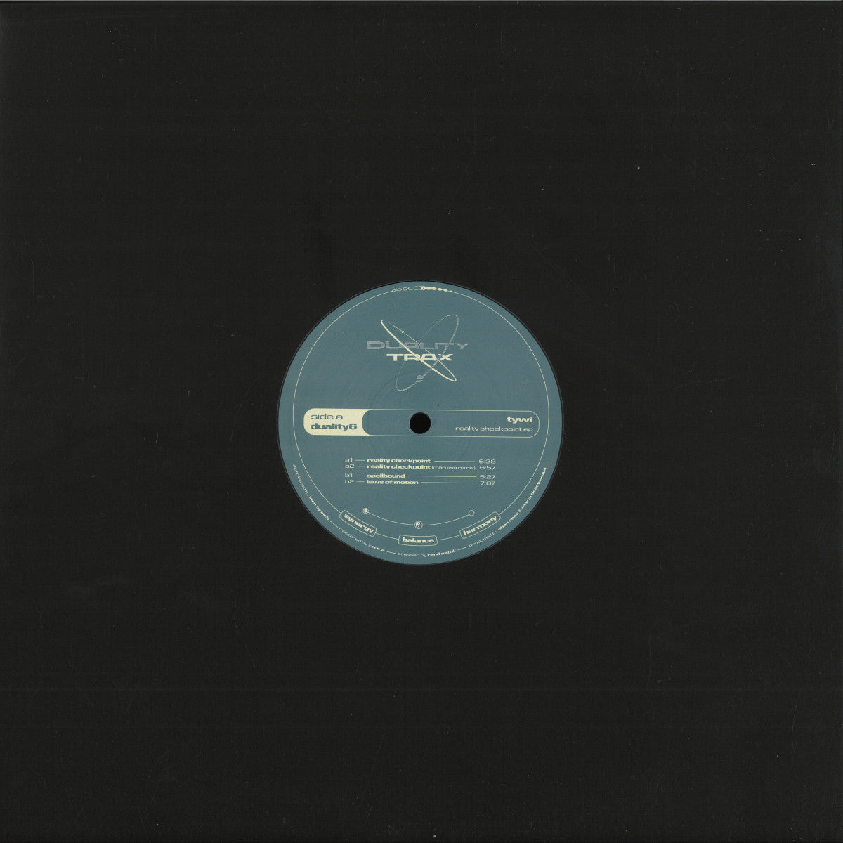 Tywi - Reality Checkpoint (VINYL 12" Duality Trax) | NEW - PROGRESSIVE *NEW*