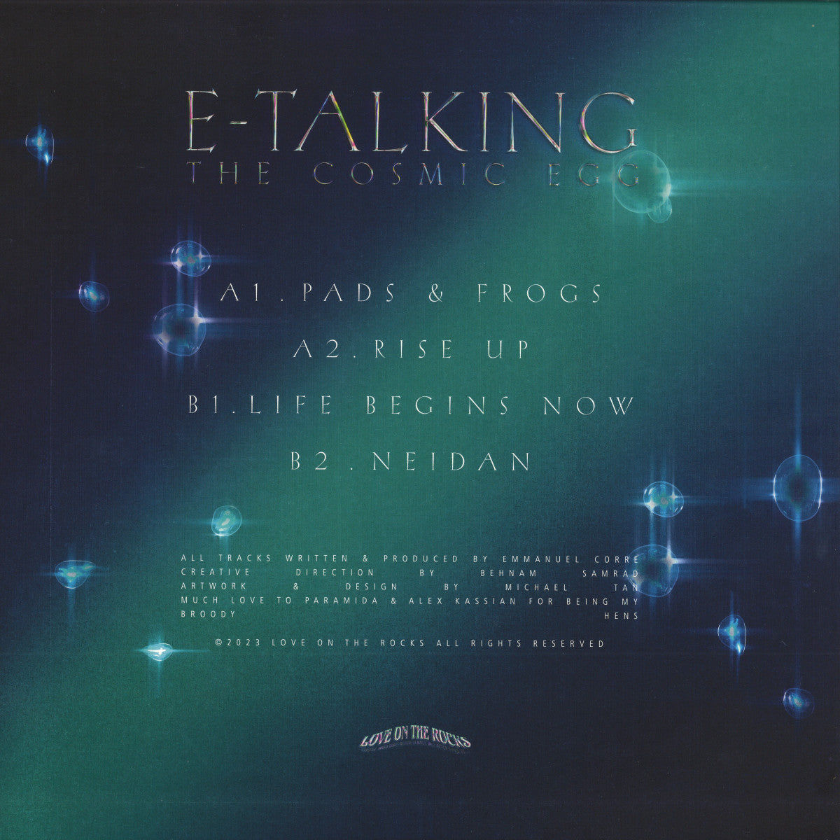 E-Talking - The Cosmic Egg (VINYL 12" Love On The Rocks) | NEW - PROGRESSIVE *NEW*