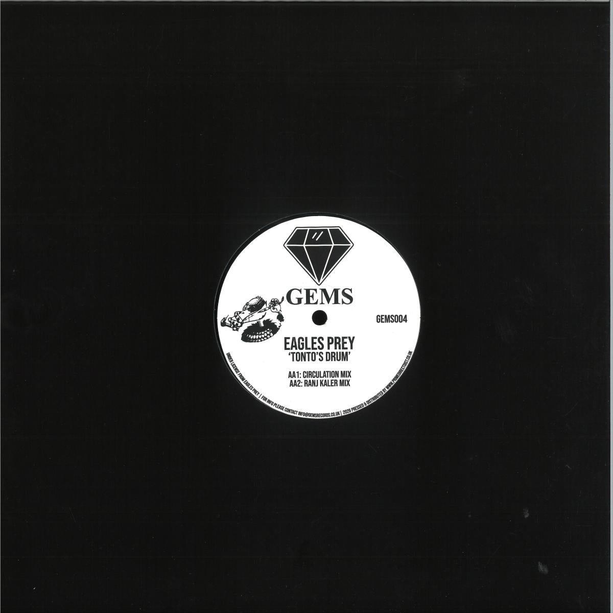 Eagles Prey - Tonto’s Drum (VINYL 12" GEMS GEMS004) | NEW Mint (M) Mint (M) - PROGRESSIVE *NEW*