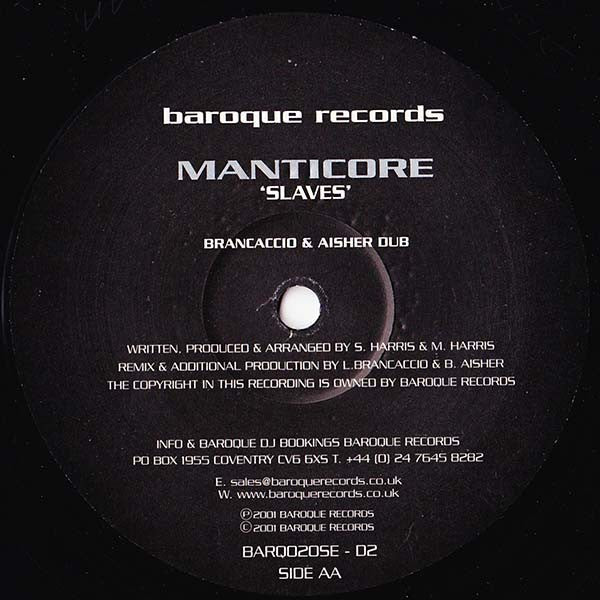 Baroque SE020 | Excellent (EX) Very Good (VG)