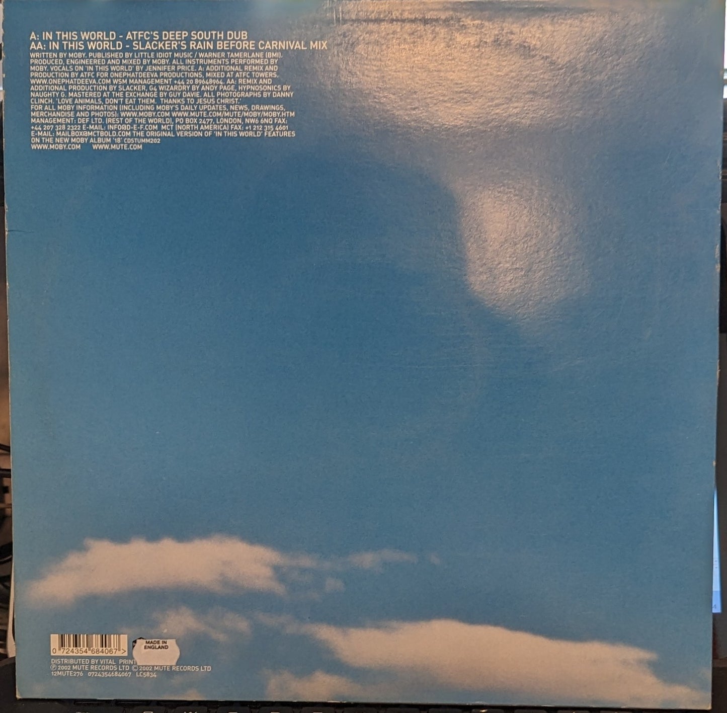 In This World | Near Mint (NM) Very Good (VG) - PROGRESSIVE / USED *NEAR MINT*