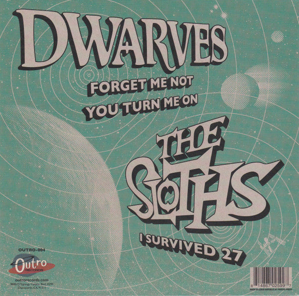 Dwarves Meet The Sloths (7" BLUE VINYL) | Mint (M) Mint (M) - PUNK *NEW/COLOR*