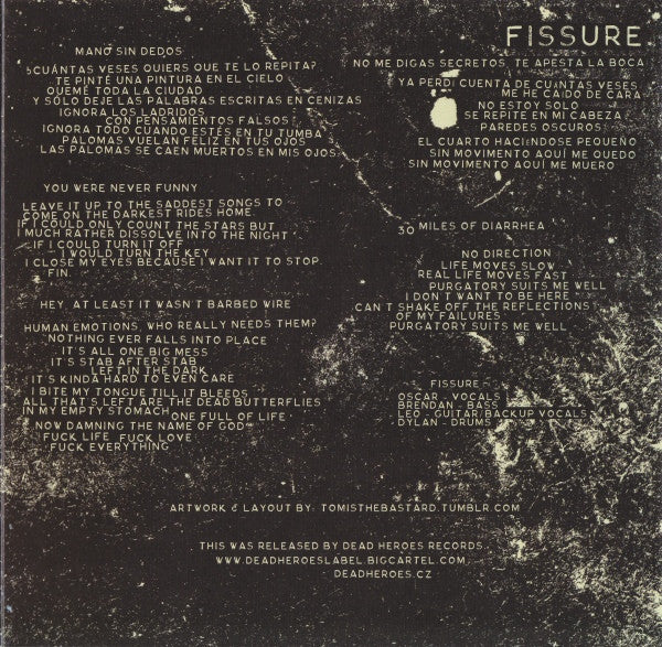 Gets Worse / Fissure Split (BLUE VINYL 7") | Mint (M) Mint (M) - PUNK *NEW/COLOR*