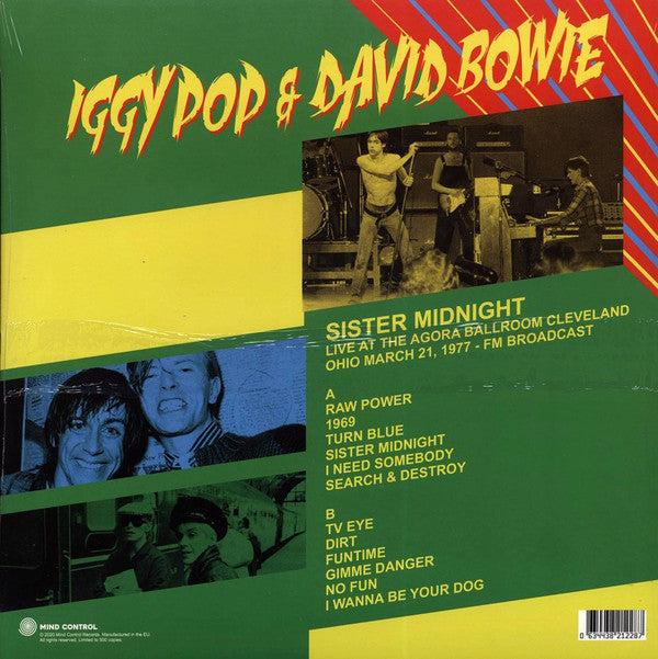 Iggy Pop Sister Midnight LP Mint (M) Mint (M)