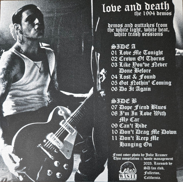 Social Distortion - Love And Death (The 1994 Demos)(VINYL LP) | - PUNK *SEALED*