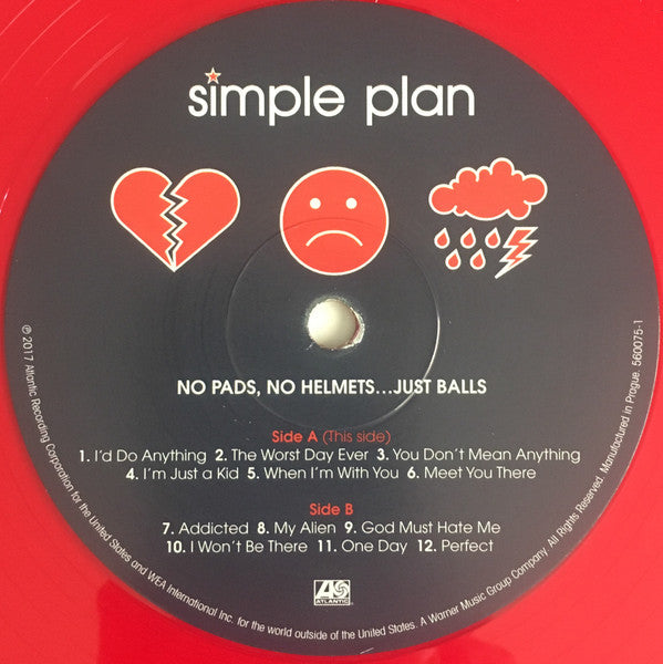 No Pads, No Helmets...Just Balls (RED VINYL) | - PUNK / USED *NEAR MINT*
