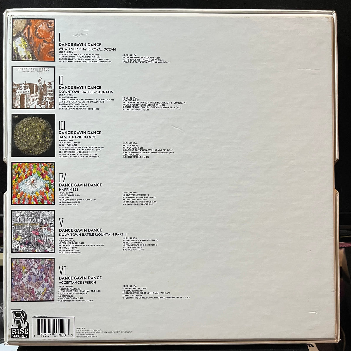 Dance Gavin Dance - Official Boxset (VINYL LP BOX SET) | USED Near Mint (NM or M-) Excellent+ (EX+) - PUNK / USED *NEAR MINT*