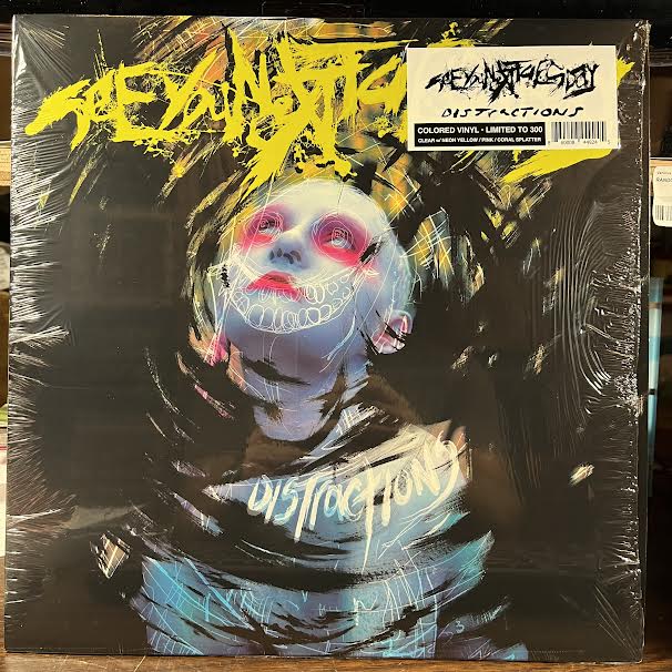 Distractions (YELLOW/PINK SPLATTER) | Near Mint (NM or M-) Mint (M) - PUNK / USED *NEAR MINT*