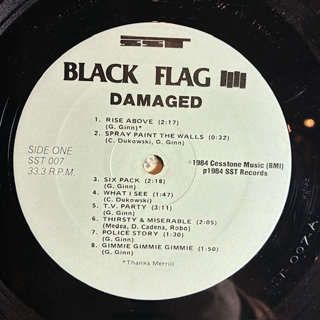 Damaged (VINYL) | Very Good (VG) Very Good (VG) - PUNK / USED *VERY GOOD*