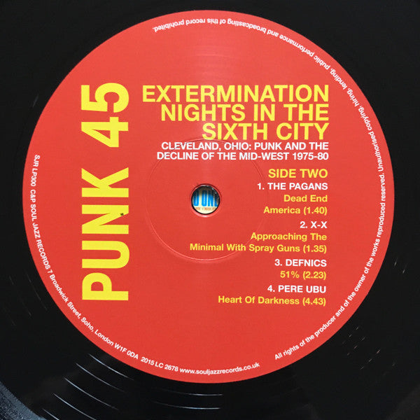 Punk 45: Extermination Nights In The Sixth City! Cleveland, Ohio : Punk And The Decline Of The Mid West 1975 - 82 | Mint (M) Mint (M)
