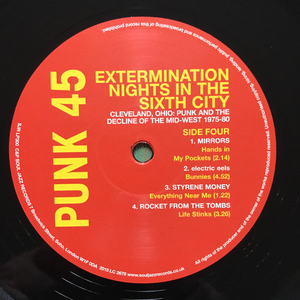 Punk 45: Extermination Nights In The Sixth City! Cleveland, Ohio : Punk And The Decline Of The Mid West 1975 - 82 | Mint (M) Mint (M)