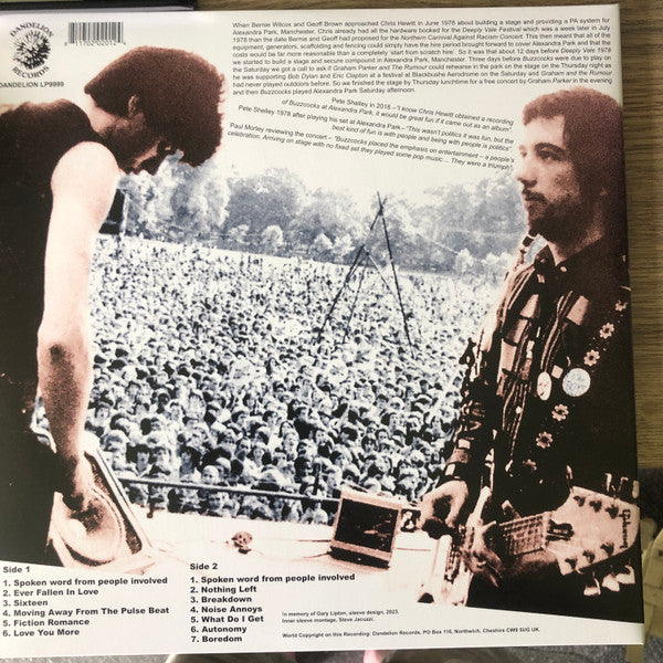 Live In Manchester At Alexandra Park Saturday July 15th 1978 | Mint (M) Mint (M)